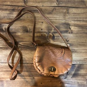 Boho Vintage Mini Leather Crossbody Purse